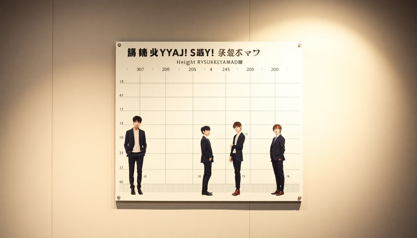 Hey! Say! JUMPメンバーとの身長差は?
