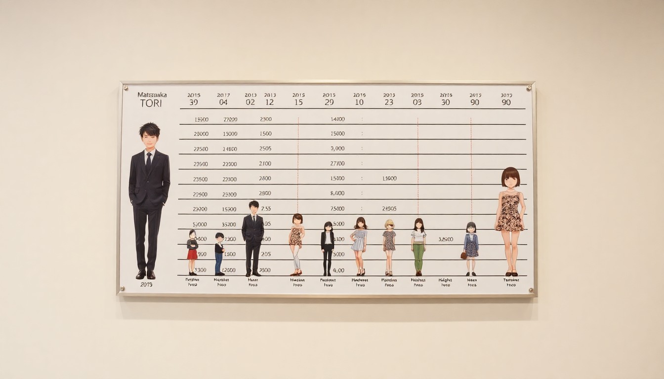 他の俳優との身長比較